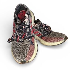 ADIDAS REN ZHE PUREBOOST GO 2019 Black & Red Mesh Sneakers 9